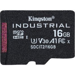 Kingston Tarjeta Memoria SDHC 16GB Industrial Velocidad Lectura 100 MB/s Clase V30 A1 U3