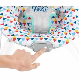 Disney Baby Mickey Transat con Asiento Vibrante Happy Triangles, Barra de Actividad y 2 Juguetes para Bebés 0-6 Meses