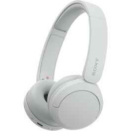 Sony WH-CH520 Auriculares Inalámbricos Bluetooth con Micrófono, hasta 50h Batería, Conectividad Multipunto, DSEE, Sonido Optimizado, Blancos