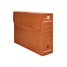 Liderpapel Caja Archivo Definitivo Plástico Marrón 360x100x260 mm