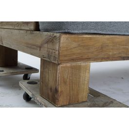 DKD Home Decor Sofá Alpino Gris Natural 224 x 95 x 82 cm