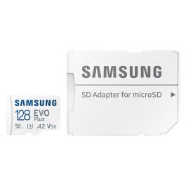 Samsung Tarjeta de Memoria EVO Plus 2023 128GB microSDXC Clase 10 A2 V30 con Adaptador 160MB/s MB-MC128SA/EU