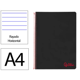 Liderpapel Cuaderno Espiral Wonder A4 Tapa Plástico 80 Hojas 90gr Rayado Horizontal con Margen Negro Precio: 14.58999971. SKU: B1H8ECT8ZK