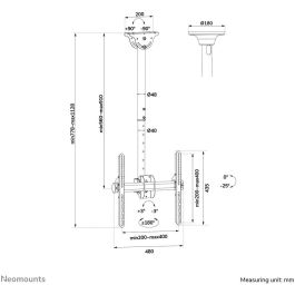 Soporte TV Neomounts NM-C440BLACK 32-60" 50 kg