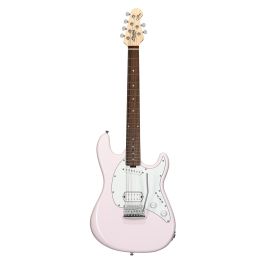Sterling Cutlass SS30 HS Short Scale Guitarra Eléctrica - Shell Pink | Mástil Compacto 24" con Trémolo Vintage