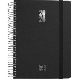 Agenda Anual (2026) Grafoplas Fancy Espiral Tapa Extradura Con Goma A5 210X150 D/P Negro Precio: 15.49999957. SKU: B1A245VCTL