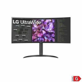 Monitor Profesional Ultrapanorámico Curvo LG 34WQ75C-B 34"/ WQHD/ Multimedia/ Regulable en altura/ Negro