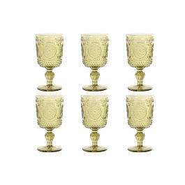 DKD Home Decor Copa Colonial de Cristal Verde 310ml Set de 6 – Apto Lavavajillas Precio: 19.68999967. SKU: B14RFLQT9V