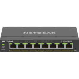 NETGEAR GS308EPP-100PES Switch Gestionado L2/L3 Gigabit Ethernet de 8 Puertos PoE+ (GS308EPP) NETGEAR GS308EPP-100PES Switch Gestionado L2/L3 Gigabit Ethernet de 8 Puertos PoE+ (GS308EPP) Precio: 152.50000018. SKU: S55068969