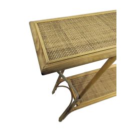 DKD Home Decor Consola Marron Ratan 125 x 81 x 30 cm