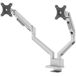 Neomounts DS70-250SL2 Soporte de Mesa para 2 Monitores 17-32" con Resorte de Gas 9kg Plata Ajustable Pinza/Atornillado