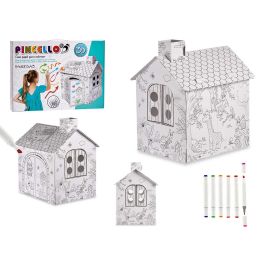Set de colorear papel casa con 6 rotuladores Pincello 49x68x60 cm (4 Unidades) Precio: 51.49999943. SKU: B1BLFAMVTT