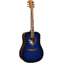 Lag Guitarra Acústica Dreadnought Edición Limitada Blue Burst Tapa Cedro Rojo Macizo Fondo Caoba Precio: 439.584288. SKU: B1B9GH6Y6W