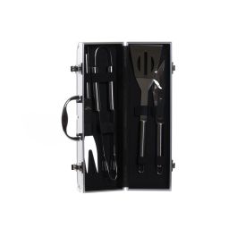 Barbacoa Terraza Y Jardin DKD Home Decor Negro 12 x 9 x 38 cm Set de 5