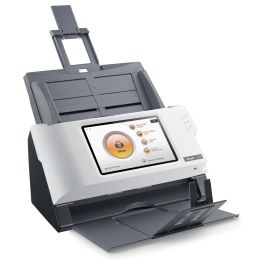 Plustek Escaner A350 Essential, 600x600 DPI, Escaner a Color, Escaneo Dúplex, Negro/Blanco, Pantalla LED 7"