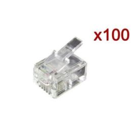 Equip 121111 Conector Modular Western RJ11 4P4C Transparente - Paquete de 100 Unidades Precio: 20.50000029. SKU: B1AVABGQPE
