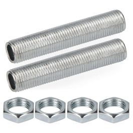 Edm Rosca 50 mm con tuerca 10/100 (envasadas) - 2 roscas y 4 tuercas de acero Precio: 1.49999949. SKU: S7916753