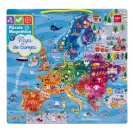 Apli Kids 19246 Puzzle Magnético Mapa de Europa para Aprender Países, Ríos, Montañas, Monumentos. Idioma Español +5 años Precio: 21.49999995. SKU: B15ET366CL