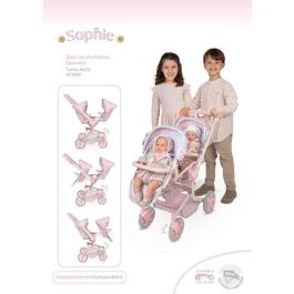 Decuevas Silla Gemelar Plegable y Multiposición para Muñecas de hasta 52 cm - Edad Recomendada +3 Años - Materiales: Metal, Plástico, Poliéster Decuevas Silla Gemelar Plegable y Multiposición para Muñecas de hasta 52 cm - Edad Recomendada +3 Años - Materiales: Metal, Plástico, Poliéster
