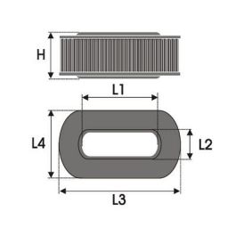 Green Filters Filtro Sustitucion Clasico OVAL RCL103