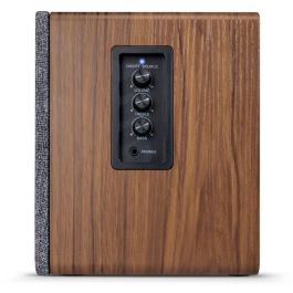 Wavemaster BASE 2.0 Bluetooth - Altavoces estéreo multimedia de madera y gris