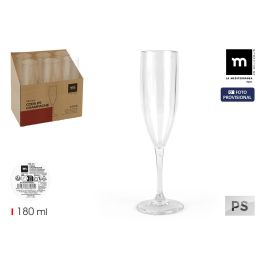 Inde Copa Champagne 180 ml PS La Mediterranea - Vaso para Cava Desechable Plástico Transparente Reutilizable Ideal para Fiestas Eventos Bodas (12 Unidades) Precio: 22.79000031. SKU: B18JSRNJ9L