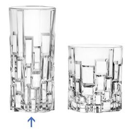 Vaso Alto 340 Ml Mm Rcr Cristalleria IT altura 150 (6 Unidades)