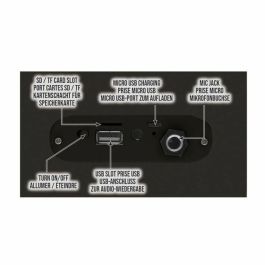 Lexibook Altavoz Bluetooth Portátil Karaoke Harry Potter con Micrófono, Luces, USB, Micro SD y Batería Recargable