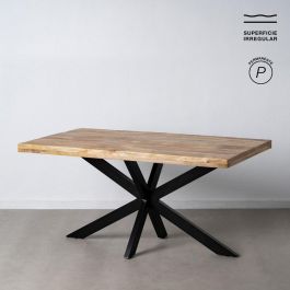 Mesa Comedor Natural-Negro Madera-Hierro 160 X 90 X 79 cm Precio: 520.0096. SKU: B15GBV9EJD