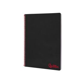 Cuaderno Espiral Liderpapel A4 Wonder Tapa Plastico 80H 90 gr Pauta Estrecha 2,5 mm Con Margen Color Negro Cuaderno Espiral Liderpapel A4 Wonder Tapa Plastico 80H 90 gr Pauta Estrecha 2,5 mm Con Margen Color Negro