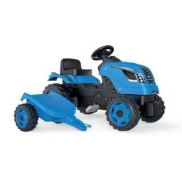 Smoby Farmer XL Pedal Tractor + Trailer - Azul Smoby Farmer XL Pedal Tractor + Trailer - Azul