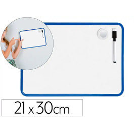 Liderpapel Pizarra Blanca Magnética Doble Cara Lisa 21x30 cm con Rotulador, Imán y Borrador Precio: 8.712. SKU: B1FSDYVTGP