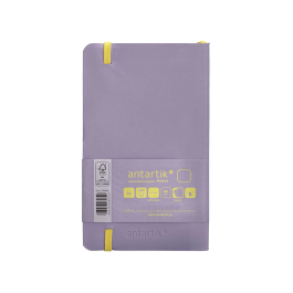 Antartik Cuaderno A6 Tapa Blanda Hojas Lisas Morado y Amarillo 100 Hojas 80gr FSC