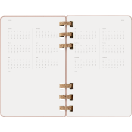 Moleskine DHSPP2912MWH3Y26 Agenda 2026 Tapa Dura 12 Meses Espiral L 13 x 21 cm Almendra