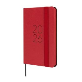 Agenda Anual (2026) Finocam Flexi Lisa Cosida Tapa Flexible Con Goma F2 82X127 S/V Apais. Rojo Precio: 8.49999953. SKU: B1AG6VNJRJ