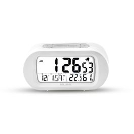 Reloj Despertador Temperatura Y Humedad Blanco Pantalla 9Cm ELBE RD-009-B Precio: 10.95000027. SKU: S7604064