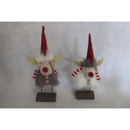 DKD Home Decor Figura Navidad Reno Alpina de Poliester Gris Blanco Rojo Dorado 23 cm (Surtido de 2 Unidades) Precio: 5.36514. SKU: B1AQXKJE39