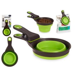 Pinza Cuchara Dosificador 3 en 1 Mascow 473 ml - Verde/Gris 12x11x21.5 cm (24 Unidades) Precio: 101.89000052. SKU: B14FGNP72S