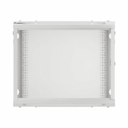 Lanberg WF01-6409-10S Armario Rack Bastidor de Pared de 9U con Carga Máxima de 60 kg, Color Gris