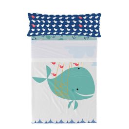 Juego de Sábanas HappyFriday Moshi Moshi Whale Multicolor Cama de 105 2 Piezas Precio: 47.68999983. SKU: B13K8PWHGE