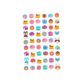 Imaginovo Pegatinas Magic Dreams Dulces con Relieve 190x105 mm Blister