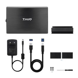 Tooq TQE-3531B Caja Externa para Disco Duro 3.5 Pulgadas SATA USB 3.0 Aluminio Negro
