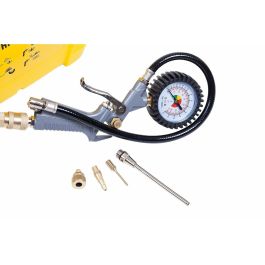 Stanley AIR KIT Compresor de aire 1.5 HP sin tanque coaxial sin aceite ultracompacto portátil con kit de inflado, pistola y manguera