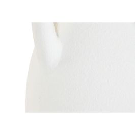 Jarrón Home ESPRIT Blanco Fibra 39 x 39 x 120 cm