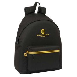 Mochila Escolar Kings League Negro 33 x 42 x 15 cm
