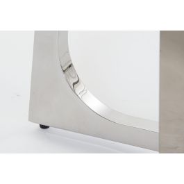 DKD Home Decor Marmol crome Consola Moderno Plateado Blanco Acero Mármol 150 x 45 x 80 cm