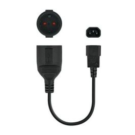 Nanocable 10.22.0901 Cable Adaptador de Alimentación para SAI - C14 Macho a CEE7 Hembra (Schuko) - 25 cm, Negro Precio: 6.50000021. SKU: S0226355