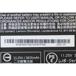 Lenovo L17M3PB0 Batería Original para Portátil - Litio-ion, 3 Celdas, 42Wh, 11.25V, Compacta, Rendimiento Fiable