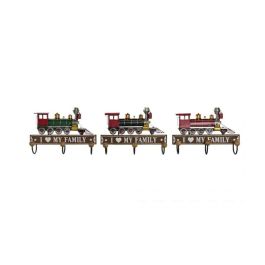 Perchero Pared Vintage DKD Home Decor Rojo Negro 8 x 20 x 29 cm (3 Unidades) Precio: 33.68999975. SKU: S3026313