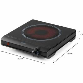 Domo Placa Vitrocerámica DO30111KP 1 Fuego 25.3 x 28.7 x 7 cm